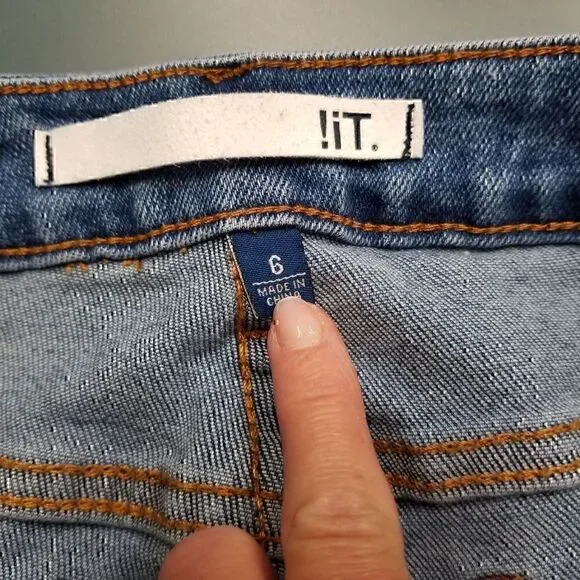 !it AMANDA High Rise Slim Ankle Blue Mom Jeans - Picture 10 of 10